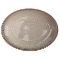 Oneida Terra Verde Natural by 1880 Hospitality F1493015789 52 oz. Porcelain Oval Bowl - 12/Case