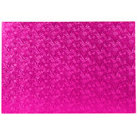 Enjay 1/2-17122512PINK12 25 1/2" x 17 1/2" Fold-Under 1/2" Thick Full Sheet Pink Cake Board