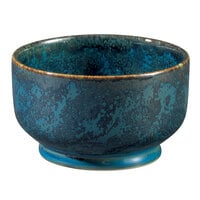 Oneida Studio Pottery Blue Moss by 1880 Hospitality F1468994285 8 oz. Porcelain Footed Bowl / Ramekin - 24/Case