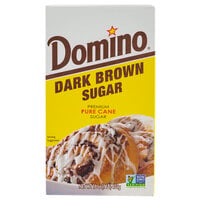 Domino Dark Brown Sugar 1 lb. Box - 24/Case
