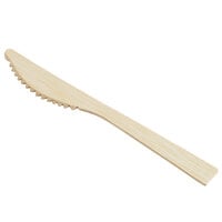 Bamboo by EcoChoice 6 1/2 inch Compostable Bamboo Knife - 100/Pack