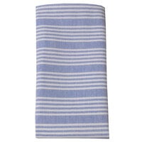Snap Drape 54351822NH763 Blue Ticking Striped Cloth Napkins, 18" x 22" - 12/Pack