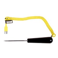 Cooper-Atkins 50143-K 4" Type-K Heavy Duty Needle Probe with 48" Coiled Cable