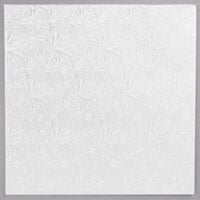 Enjay 1/4-12SW24 12" Fold-Under 1/4" Thick White Square Cake Drum