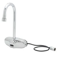 T&S EC-3105-LF22 Wall Mounted ChekPoint Sensor Faucet with 4 1/8" Rigid Gooseneck Spout and 2.2 GPM Laminar Flow Device
