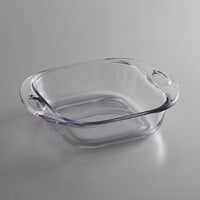 Anchor Hocking 81993AHG17 Premium 8" Clear Glass Square Cake Dish - 3/Case