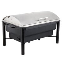Acopa 8 Qt. Wrought Iron Pillar Electric Chafer Kit with Roll Top Lid