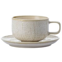Luzerne Knit by Oneida 1880 Hospitality L6800000500 5 1/2" Porcelain Saucer - 48/Case