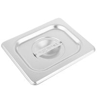 Vollrath 75180 Super Pan V® 1/8 Size Solid Stainless Steel Steam Table / Hotel Pan Cover