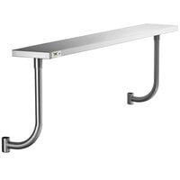 Regency 10" x 72" Stainless Steel Adjustable Work Surface for 72" Long Equipment Stands