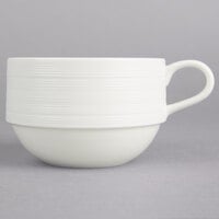 Luzerne Manhattan by Oneida 1880 Hospitality L5650000520 8.5 oz. Warm White Porcelain Cup - 48/Case
