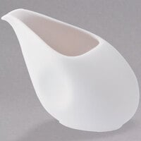 Luzerne Stage by Oneida 1880 Hospitality L5750000802 3.5 oz. Warm White Porcelain Creamer - 48/Case