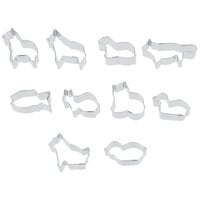 Ateco 7025 10-Piece Stainless Steel Animal Cutter Set