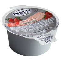 Philadelphia 1 oz. Strawberry Cream Cheese Portion Cup - 100/Case