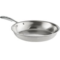 Vollrath 69212 Tribute 12" Tri-Ply Stainless Steel Fry Pan with TriVent Chrome Plated Handle