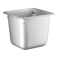 1/6 Size Stainless Steel Steam Table / Hotel Pan - 6" Deep