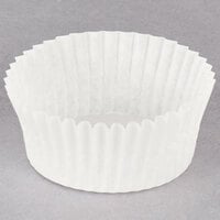 Hoffmaster 2" x 1" White Fluted Baking Cup - 500/Pack