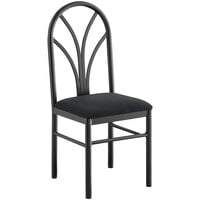 Lancaster Table & Seating Spoke Back Chair with Black Fabric Seat - Detached Seat