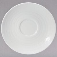 Oneida Botticelli by 1880 Hospitality R4570000505 4 1/16" Bright White Porcelain A.D. Saucer - 36/Case