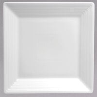Oneida Botticelli by 1880 Hospitality R4570000136S 8 1/2" Square Bright White Porcelain Plate - 24/Case