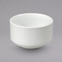 Oneida Botticelli by 1880 Hospitality R4570000705 9 oz. Stackable Bright White Porcelain Bouillon Cup - 36/Case