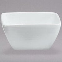 Oneida Botticelli by 1880 Hospitality R4570000715S 9 oz. Square Bright White Porcelain Low Bowl - 36/Case