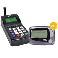 LRS Staff Messaging Paging System 10 Pager Kit with Connect Transmitter