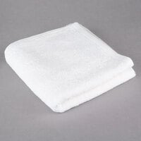 Oxford Platinum 16" x 30" 100% Ringspun 2-Ply Cotton Hand Towel with Dobby Twill Border 4.5 lb.