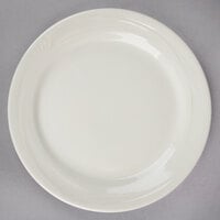 Oneida Espree by 1880 Hospitality F1040000149 10 1/4" Cream White China Plate - 12/Case
