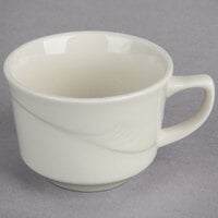 Oneida Espree by 1880 Hospitality F1040000520 7.5 oz. Cream White China Lotus Cup - 36/Case