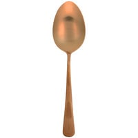 Mercer Culinary M35138RG 1.3 oz. Rose Gold Solid Bowl 9" Plating Spoon