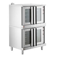 Cooking Performance Group FEC-200-DK Double Deck Standard Depth Full Size Electric Convection Oven - 240V, 1 Phase, 22 kW