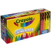 Crayola 512064 4" 64 Assorted Color Ultimate Sidewalk Chalk