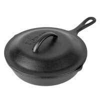 Lodge L5SK3 8" Pre-Seasoned Cast Iron Skillet with Cover