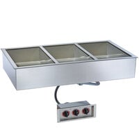 Alto-Shaam 300-HWI/D4 3 Pan Drop-In Hot Food Well for 4" Deep Pans - 208-240V, 1400-1800W