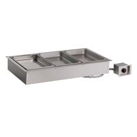 Alto-Shaam 300-HW/D443 4/3 Size 3 Pan Drop-In Hot Food Well for 4" Deep Pans - 120V