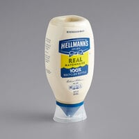 Hellmann's Real Mayonnaise 20 fl. oz. Upside Down Squeeze Bottle - 12/Case