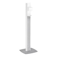 Purell® 7306-DS-SLV Messenger™ ES6 1200 mL White Automatic Hand Sanitizer Dispenser with Silver Panel Floor Stand