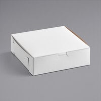 8" x 8" x 2 1/2" White Pie / Bakery Box - 10/Pack