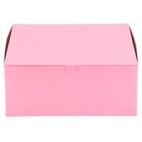 12" x 12" x 5" Pink Cake / Bakery Box - 10/Case