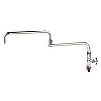 T&S B-0298 24" Double Jointed Single Deck Mounted Big-Flo Faucet