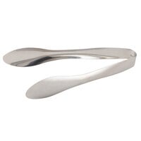 Bon Chef 9469BF 6" Stainless Steel Serving Tongs with Brushed Finish and Hollow Cool Handle