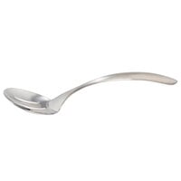 Bon Chef 9458BF 13 1/2" Brushed Stainless Steel Slotted Serving Spoon with Hollow Cool Handle
