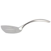 Bon Chef 9460BF 14 3/4" Stainless Steel Slotted Serving Turner with Brushed Finish and Hollow Cool Handle