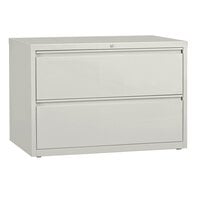 Hirsh Industries 17458 Gray Two-Drawer Lateral File Cabinet - 42" x 18 5/8" x 28"