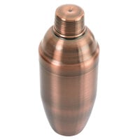 Barfly M37039ACP 24 oz. Antique Copper-Plated 3-Piece Japanese Cocktail Shaker