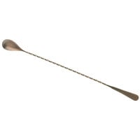 Barfly M37010ACP 13 3/16" Antique Copper-Plated Finish Stainless Steel Japanese Style Bar Spoon