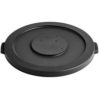 Lavex 32 Gallon Black Round Commercial Trash Can Lid