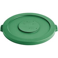 Lavex 32 Gallon Green Round Commercial Trash Can Lid