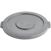 Lavex 20 Gallon Gray Round Commercial Trash Can Lid
